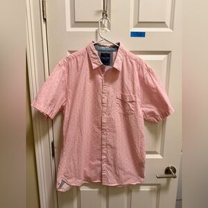 Mens Across The Pond Short Sleeve Button Down Shirt